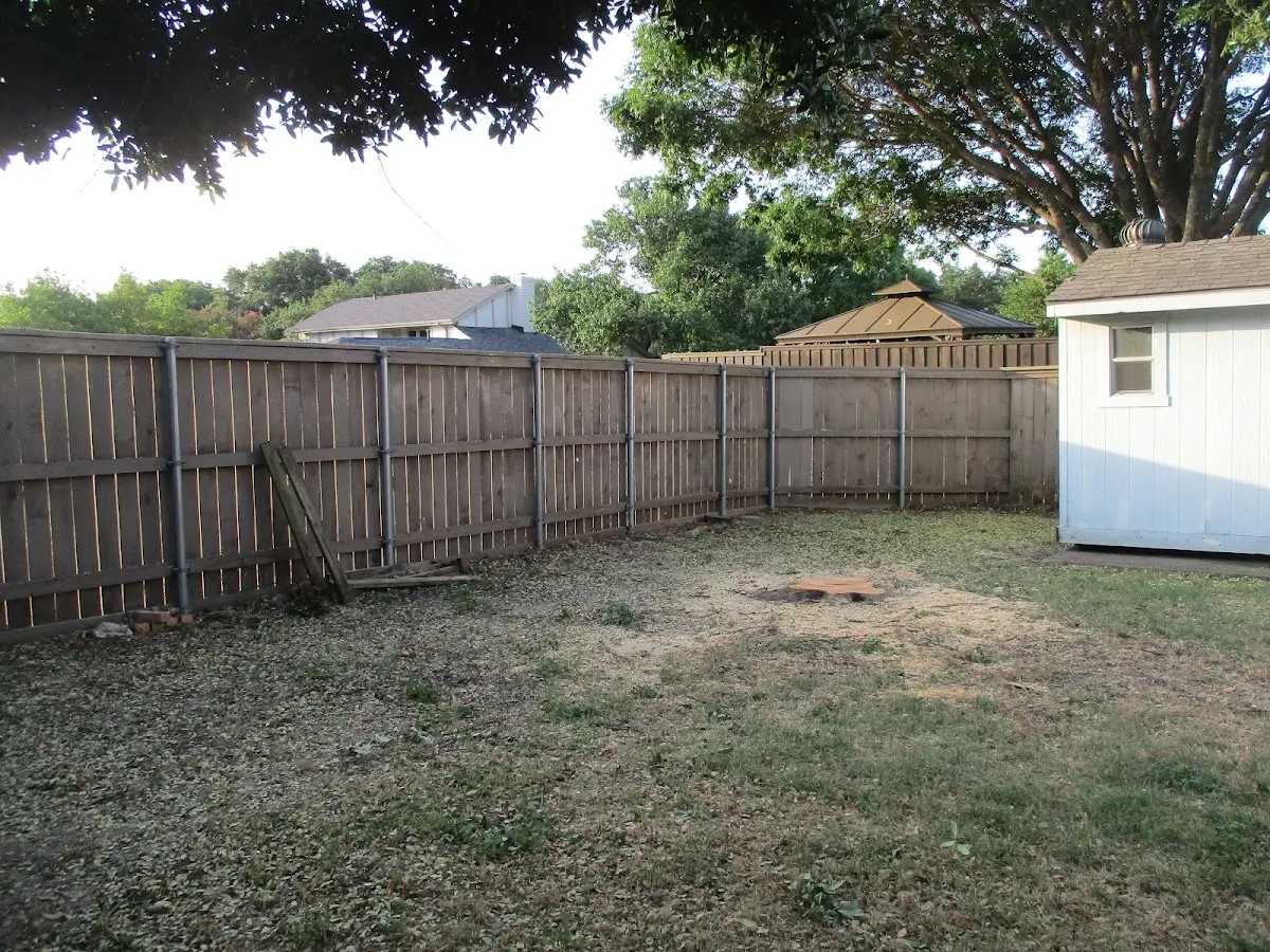 Cleared yard after professional tree removal in Monroeville